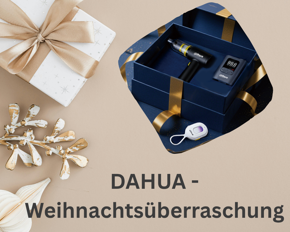 DAHUA Weihnachtsüberraschungen: Premium-Geschenkbox im Wert von über 300 € sichern